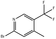 2-溴-4-甲基-5-(三氟甲基)吡啶 结构式