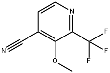 4-Pyridinecarbonitrile, 3-methoxy-2-(trifluoromethyl)- Struktur