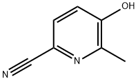 2-Pyridinecarbonitrile, 5-hydroxy-6-methyl- Struktur