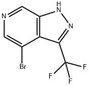 4-溴-3-(三氟甲基)-1H-吡唑并[3,4-C]吡啶,1211591-17-1,结构式