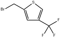Thiophene, 2-(bromomethyl)-4-(trifluoromethyl)- Struktur