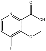 2-Pyridinecarboxylic acid, 4-fluoro-3-methoxy- Struktur