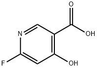 6-氟-4-羟基烟酸, 1211592-08-3, 结构式