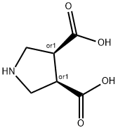 REL-(3R,4S)-吡咯烷-3,4-二羧酸,1212188-71-0,结构式