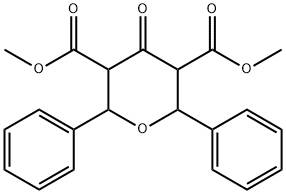 3,5-Dimethyl 4-oxo-2,6-diphenyloxane-3,5-dicarboxylate Structure