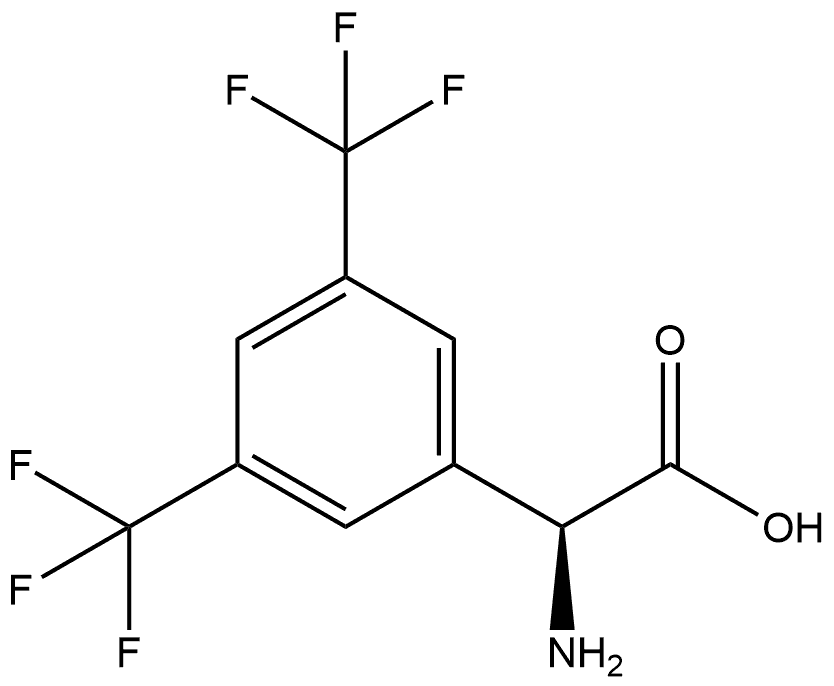 (S)-2-amino-2-(3,5-bis(trifluoromethyl)phenyl)acetic acid Structure