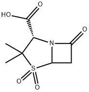 4-Thia-1-azabicyclo[3.2.0]heptane-2-carboxylic acid, 3,3-dimethyl-7-oxo-, 4,4-dioxide, (2S)- Structure