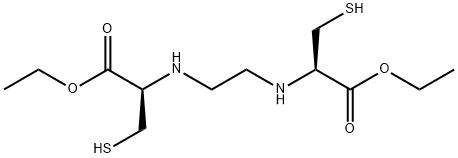 L-Cysteine, N,N'-1,2-ethanediylbis-, 1,1'-diethyl ester Structure