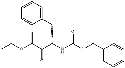 Carbamic acid, [(1S)-3-ethoxy-2-oxo-1-(phenylmethyl)-3-butenyl]-, phenylmethyl ester Structure