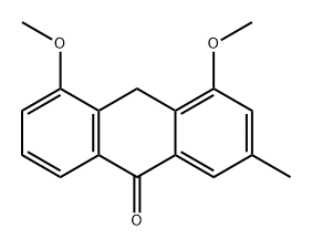 9(10H)-Anthracenone, 4,5-dimethoxy-2-methyl- Structure