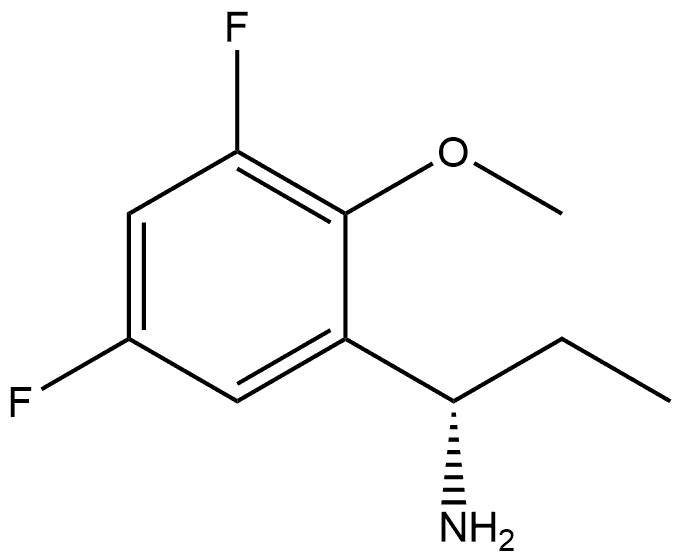 (S)-1-(3,5-difluoro-2-methoxyphenyl)propan-1-amine Structure