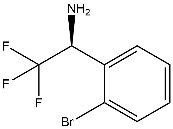 (S)-1-(2-bromophenyl)-2,2,2-trifluoroethanamine,1212871-17-4,结构式