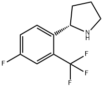 (2S)-2-[4-FLUORO-2-(TRIFLUOROMETHYL)PHENYL]PYRROLIDINE Struktur
