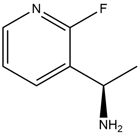 3-Pyridinemethanamine, 2-fluoro-α-methyl-, (αR)- 化学構造式