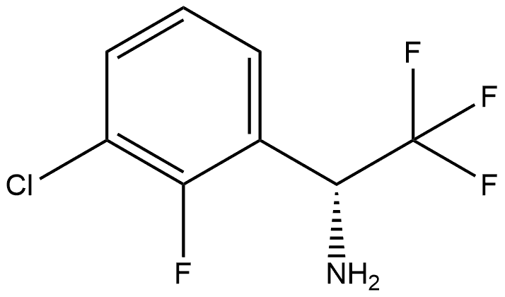 (R)-1-(3-氯-2-氟苯基)-2,2,2-三氟乙烷-1-胺 结构式