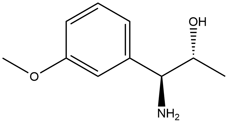 (1S,2R)-1-AMINO-1-(3-METHOXYPHENYL)PROPAN-2-OL Structure