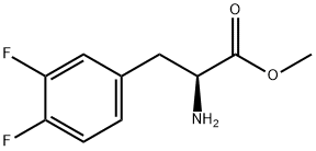 L-Phenylalanine, 3,4-difluoro-, methyl ester 化学構造式