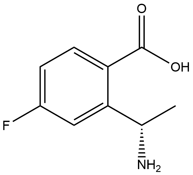 2-[(1S)-1-Aminoethyl]-4-fluorobenzoic acid Structure