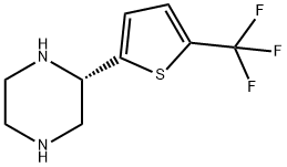 5-((2S)PIPERAZIN-2-YL)-2-(TRIFLUOROMETHYL)THIOPHEN Structure