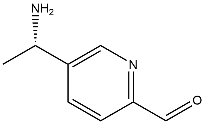 5-[(1S)-1-Aminoethyl]-2-pyridinecarboxaldehyde 化学構造式
