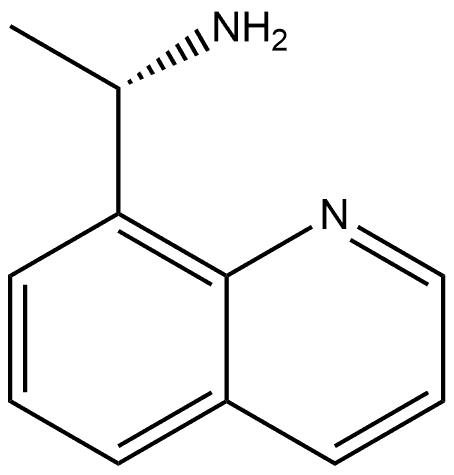 8-Quinolinemethanamine, α-methyl-, (αS)- Structure