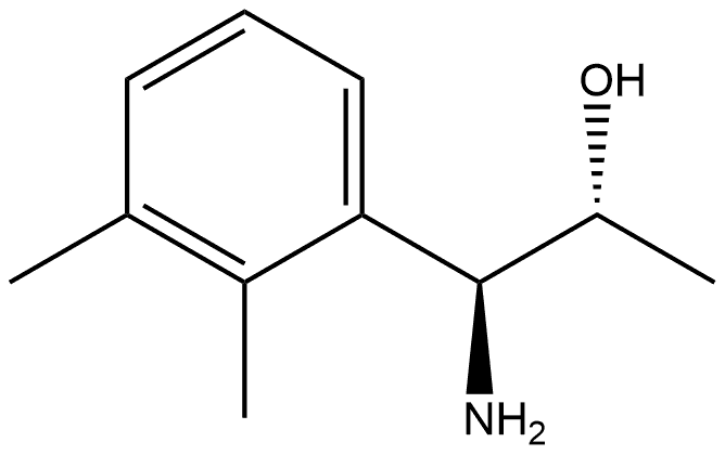 (1S,2R)-1-AMINO-1-(2,3-DIMETHYLPHENYL)PROPAN-2-OL 结构式