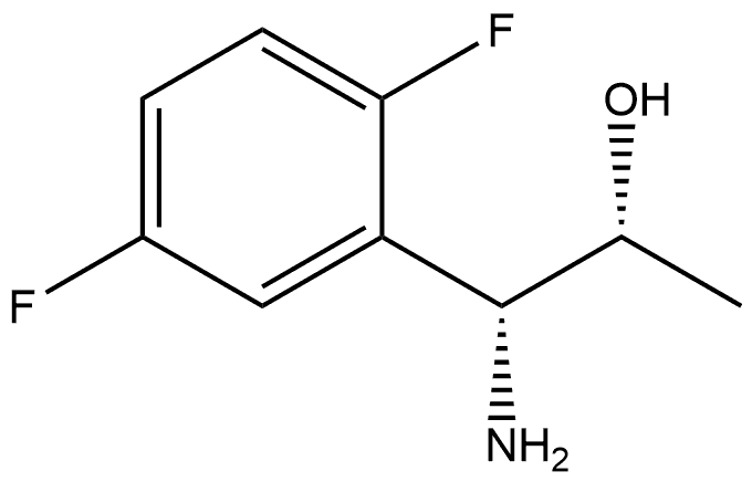 (1R,2R)-1-AMINO-1-(2,5-DIFLUOROPHENYL)PROPAN-2-OL Struktur