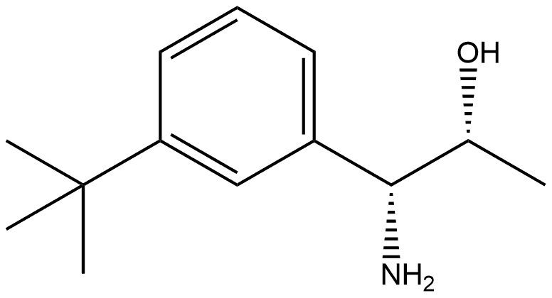 (1R,2R)-1-AMINO-1-[3-(TERT-BUTYL)PHENYL]PROPAN-2-OL 结构式