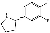 (2S)-2-(3-fluoro-4-iodophenyl)pyrrolidine Structure