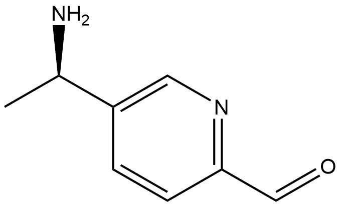 5-[(1R)-1-Aminoethyl]-2-pyridinecarboxaldehyde Structure