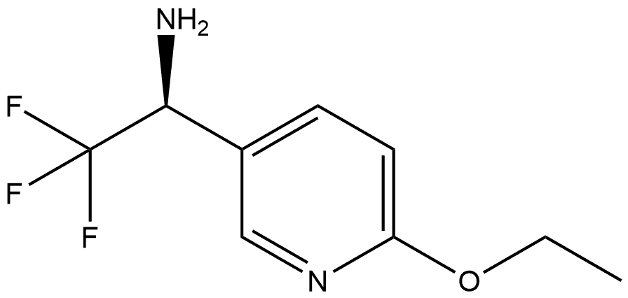 (S)-1-(6-乙氧基吡啶-3-基)-2,2,2-三氟乙-1-胺 结构式