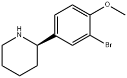 1213314-00-1 (2R)-2-(3-bromo-4-methoxyphenyl)piperidine