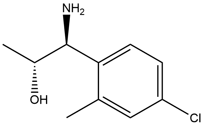 (1S,2R)-1-AMINO-1-(4-CHLORO-2-METHYLPHENYL)PROPAN-2-OL Structure