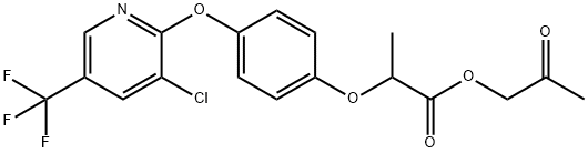 Propanoic acid, 2-[4-[[3-chloro-5-(trifluoromethyl)-2-pyridinyl]oxy]phenoxy]-, 2-oxopropyl ester