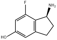 (1S)-1-Amino-7-fluoro-2,3-dihydro-1H-inden-5-ol Structure