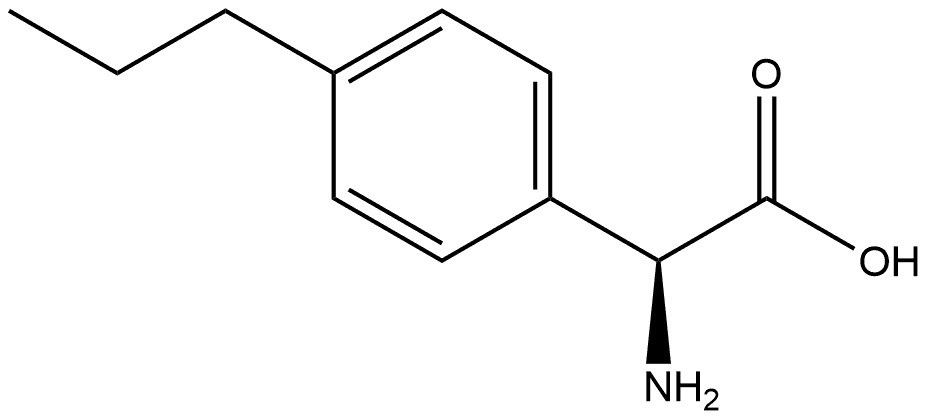 (S)-2-amino-2-(4-propylphenyl)acetic acid Structure