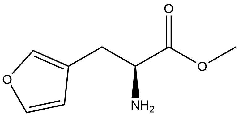 S-3-呋喃基丙氨酸甲酯, 1213397-98-8, 结构式