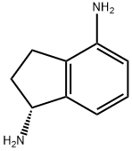 1H-Indene-1,4-diamine, 2,3-dihydro-, (1R)-, 1213404-88-6, 结构式