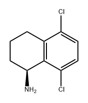 1-Naphthalenamine, 5,8-dichloro-1,2,3,4-tetrahydro-, (1S)- 结构式