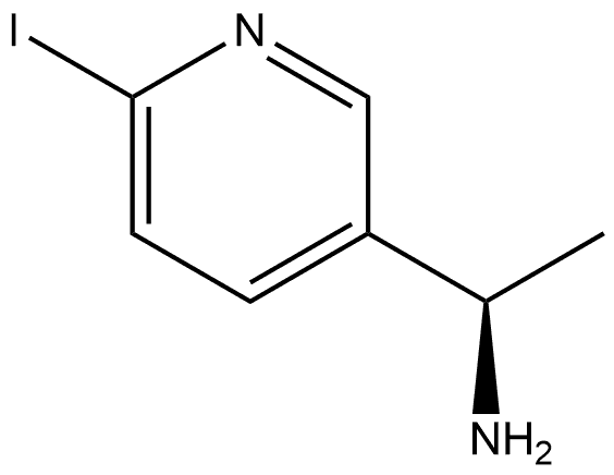 3-Pyridinemethanamine, 6-iodo-α-methyl-, (αR)- Struktur