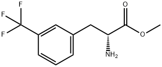 D-Phenylalanine, 3-(trifluoromethyl)-, methyl ester 化学構造式
