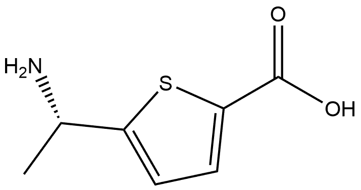 5-[(1S)-1-Aminoethyl]-2-thiophenecarboxylic acid Struktur