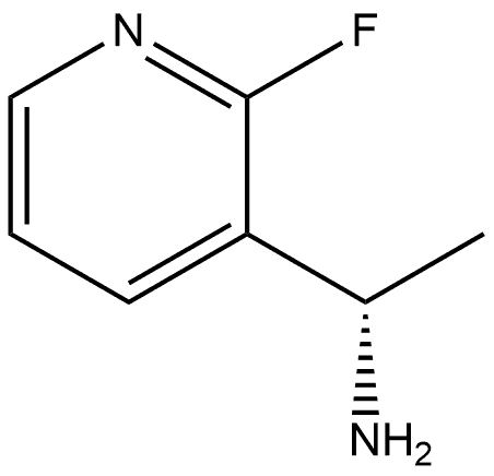 3-Pyridinemethanamine, 2-fluoro-α-methyl-, (αS)- Structure