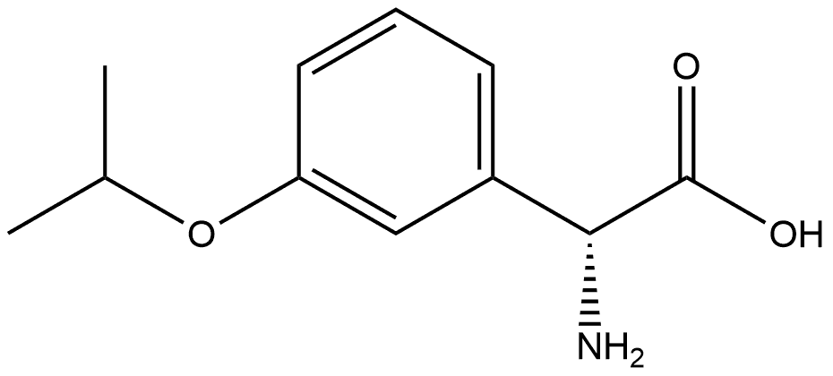 (R)-2-amino-2-(3-isopropoxyphenyl)acetic acid Structure