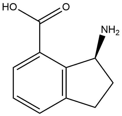 (S)-3-amino-2,3-dihydro-1H-indene-4-carboxylic acid Struktur