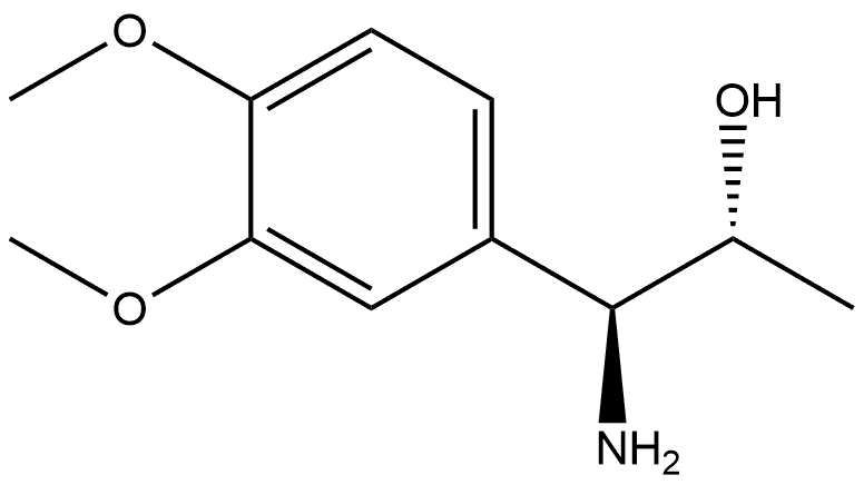 (1S,2R)-1-AMINO-1-(3,4-DIMETHOXYPHENYL)PROPAN-2-OL 结构式