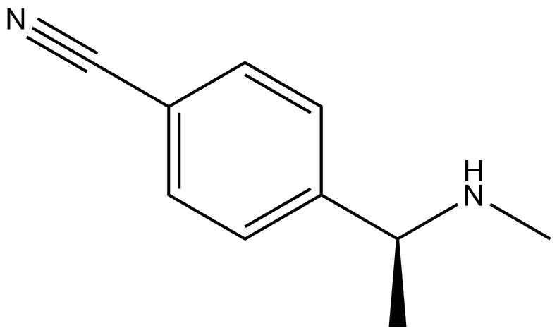(S)-4-(1-(Methylamino)ethyl)benzonitrile Struktur