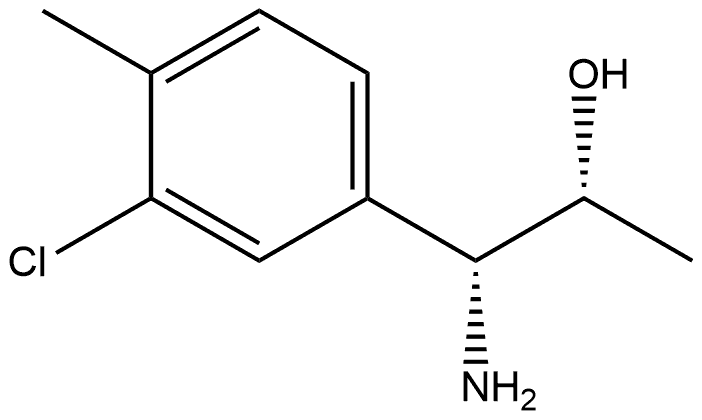 (1R,2R)-1-AMINO-1-(3-CHLORO-4-METHYLPHENYL)PROPAN-2-OL Struktur