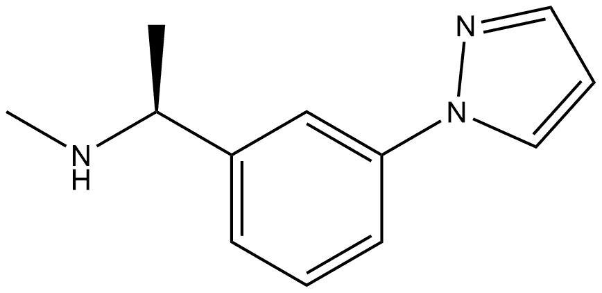 (S)-1-(3-(1H-pyrazol-1-yl)phenyl)-N-methylethan-1-amine,1213550-64-1,结构式