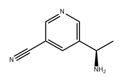 3-Pyridinecarbonitrile, 5-[(1R)-1-aminoethyl]- Struktur